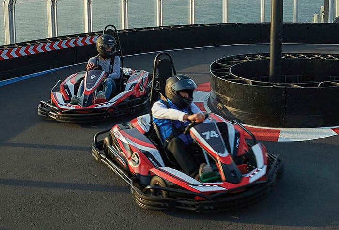 Pista de Go Karts a bordo del Norwegian Bliss 
