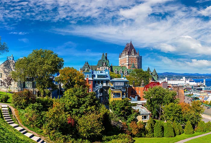 Quebec - Paquete terrestre antes de tomar el crucero