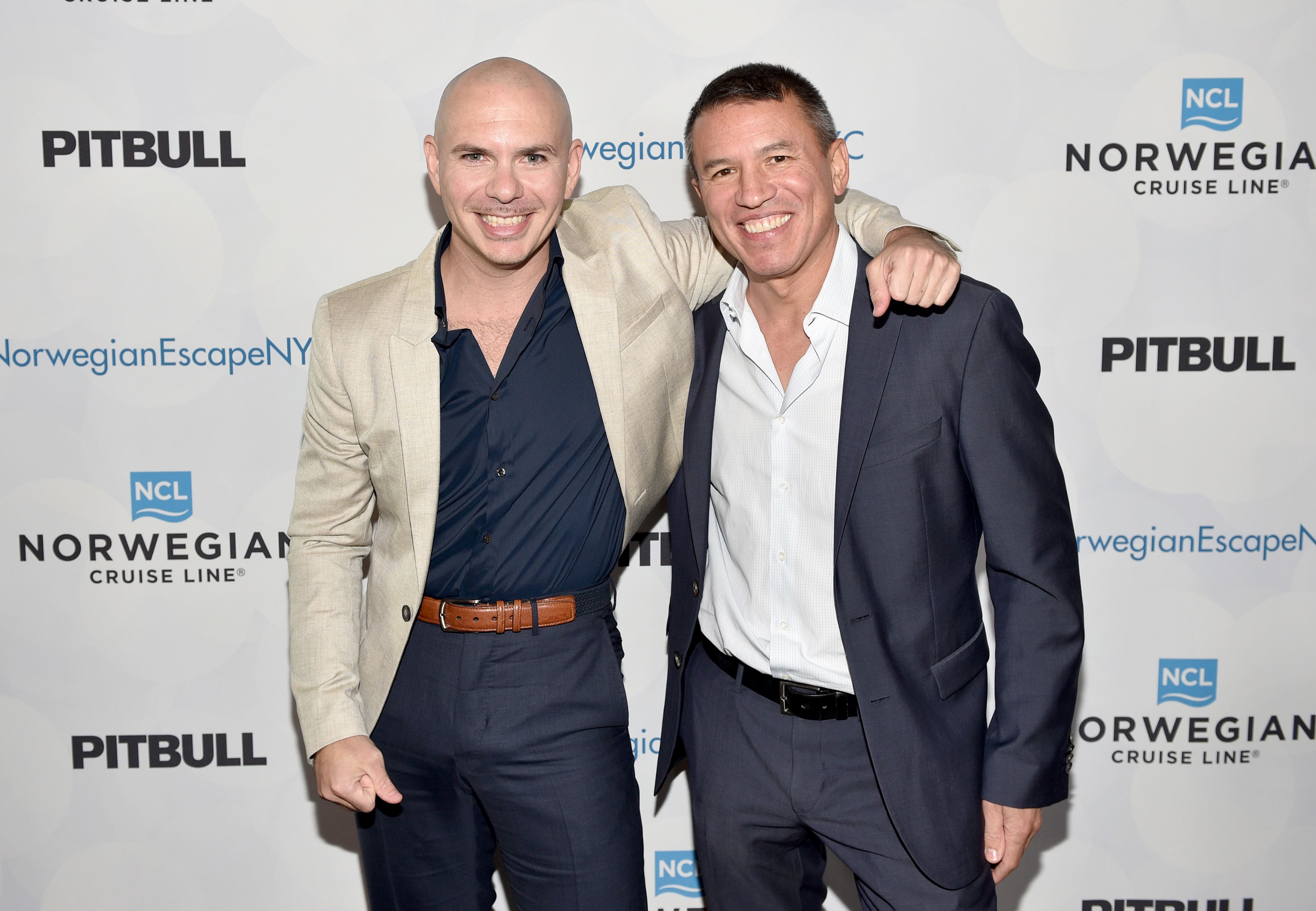 Pitbull with NCL President and CEO Andy Stuart