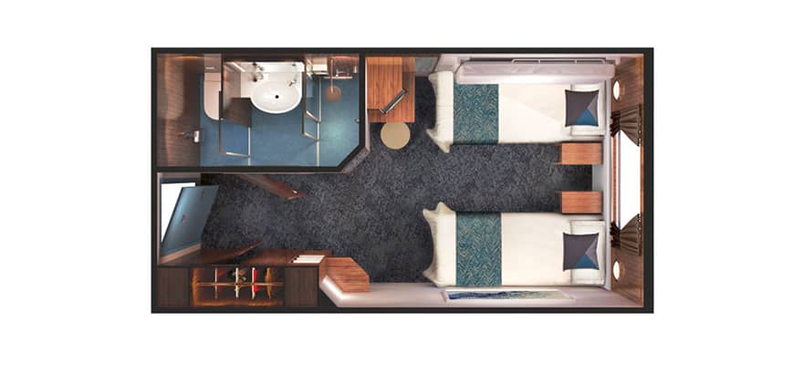 plano de Camarote con vista al mar Sail Away