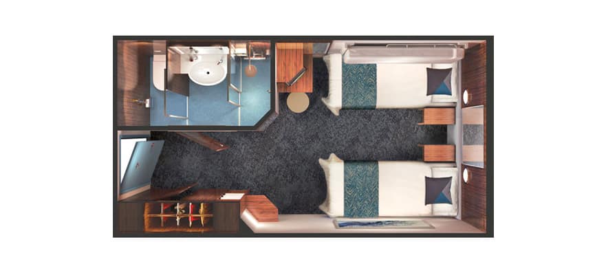 plano de Camarote interior Sail Away