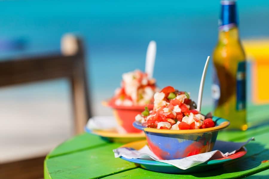 Indulge in traditional Bahamian Conch on the Beach