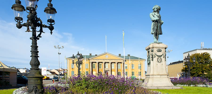 Plaza del mercado histórico de Karlskrona