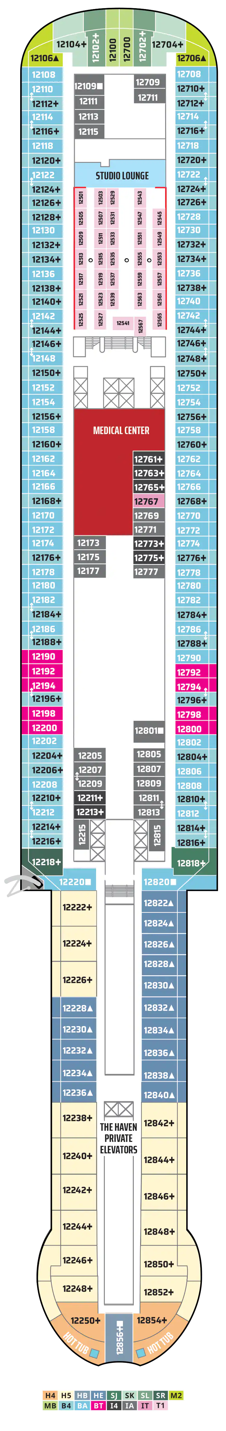 Plano de la cubierta 12