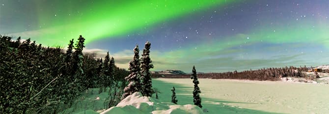 Sé testigo del conmovedor paisaje que la aurora boreal ofrece en Alaska Sé testigo del conmovedor paisaje que la aurora boreal ofrece en Alaska