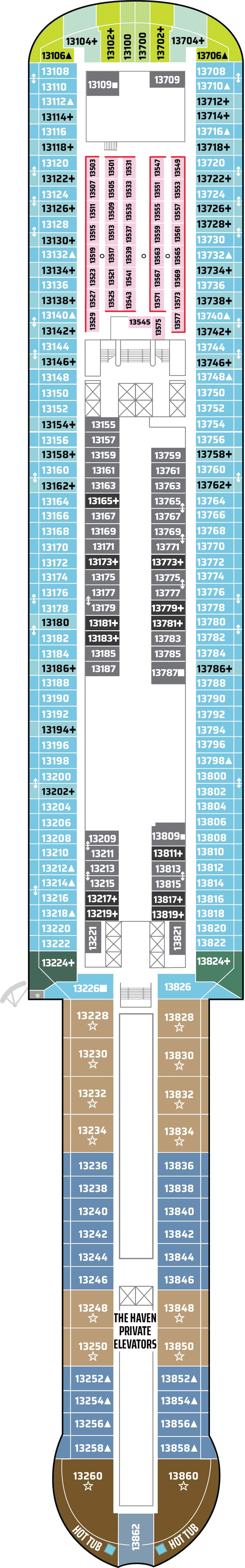 Plano de la cubierta 13
