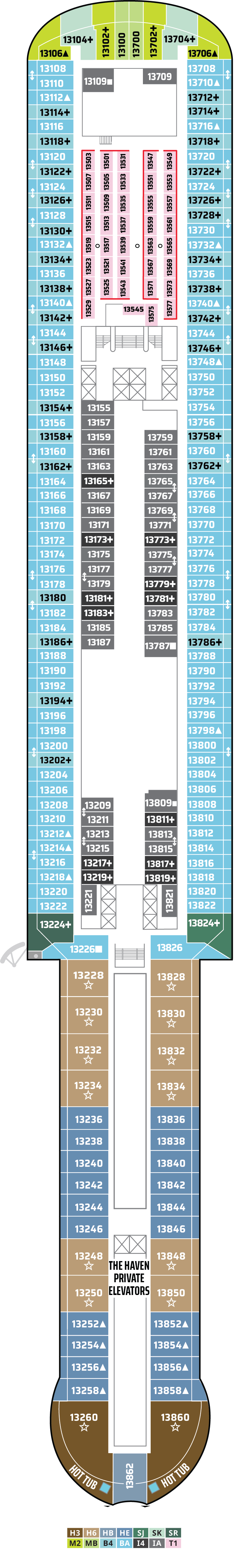 Plano de la cubierta 13