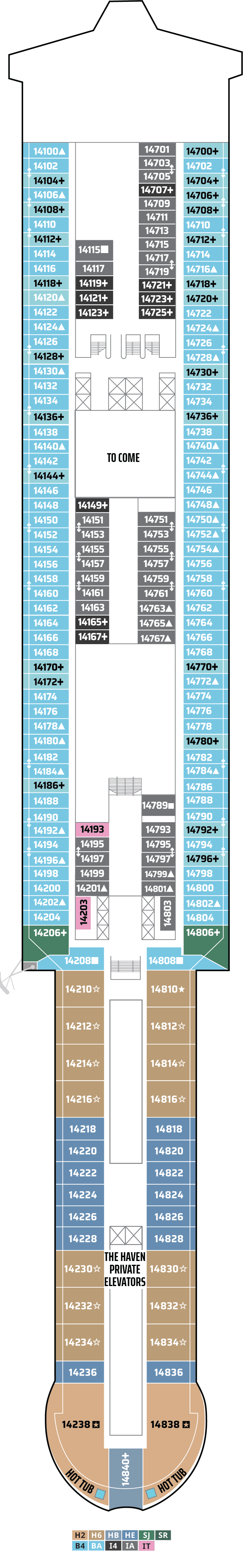 Plano de la cubierta 14