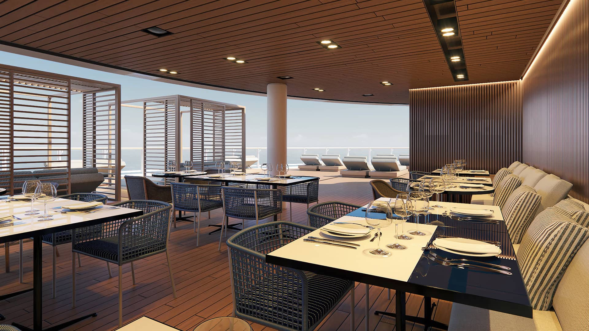 Restaurante al aire libre de The Haven