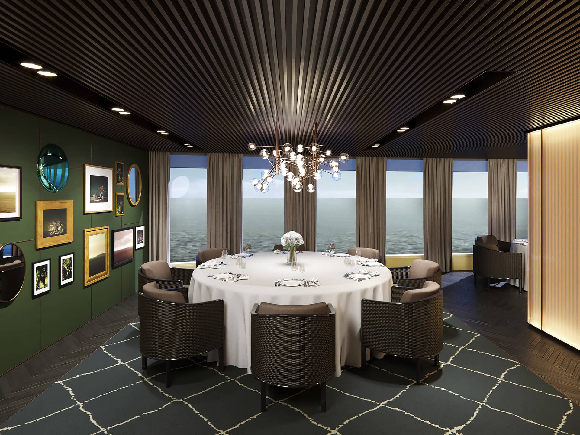 Área privada del restaurante Haven