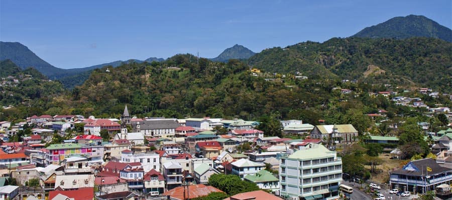 Ciudad colorida en Bridgetown, Barbados