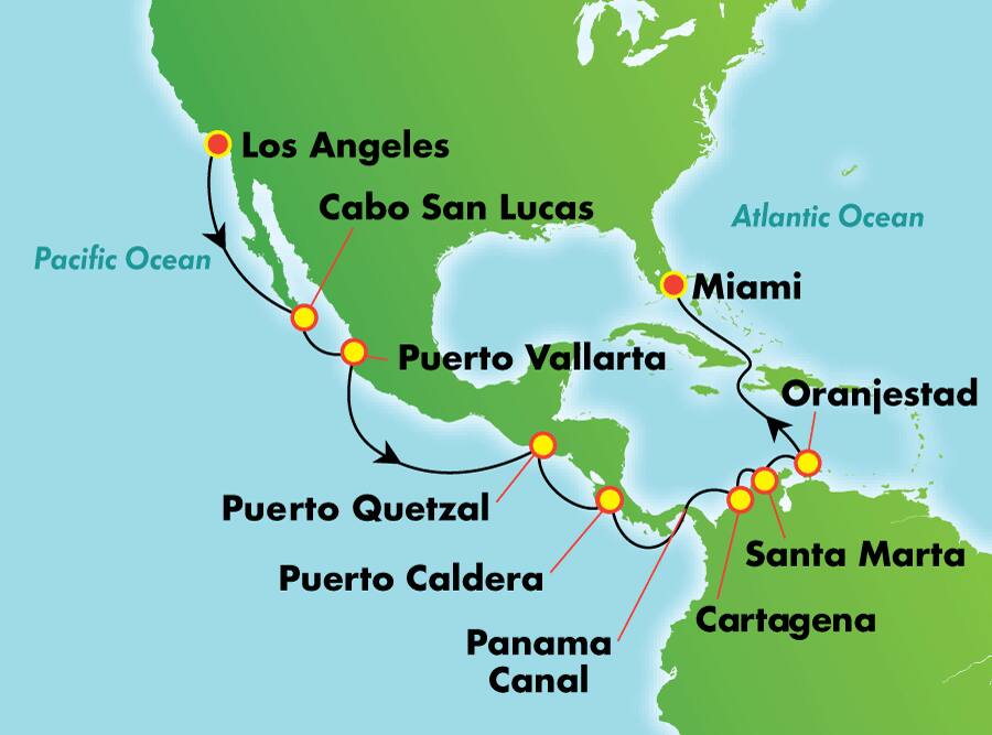 Recorrido por el Canal de Panamá: de océano a océano desde Los Ángeles, 16 días Recorrido por el Canal de Panamá: de océano a océano desde Los Ángeles, 16 días