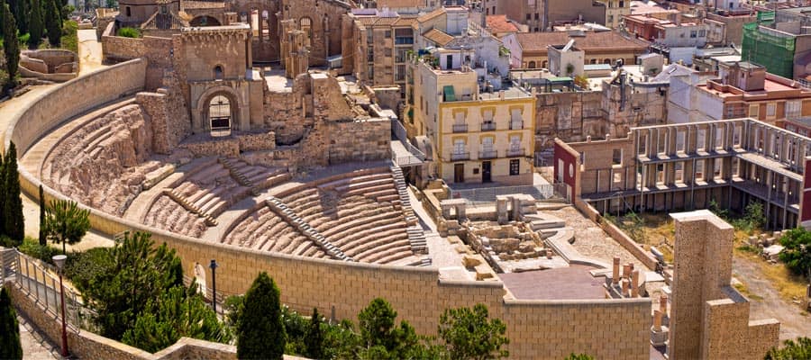 Anfiteatro romano en tu crucero a Cartagena