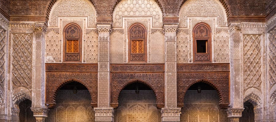 Al-Attarine Madrasa en Fez en tu crucero a Marruecos