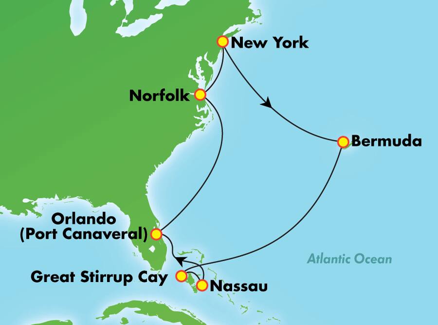 Bermudas y Bahamas desde Nueva York, 10 días Bermudas y Bahamas desde Nueva York, 10 días