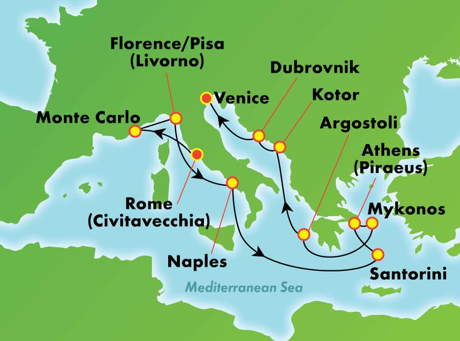 Italia e Islas Griegas desde Roma (Civitavecchia), 11 días Italia e Islas Griegas desde Roma (Civitavecchia), 11 días