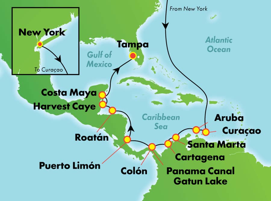 Canal de Panamá desde Nueva York, 15 días Canal de Panamá desde Nueva York, 15 días
