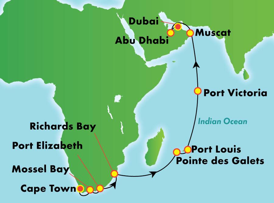Safari por África y Seychelles, crucero de 20 días Safari por África y Seychelles, crucero de 20 días