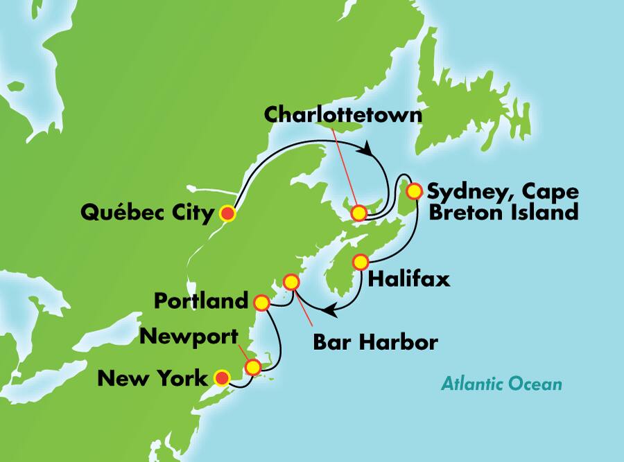 Canadá y Nueva Inglaterra desde Quebec, 9 días Canadá y Nueva Inglaterra desde Quebec, 9 días