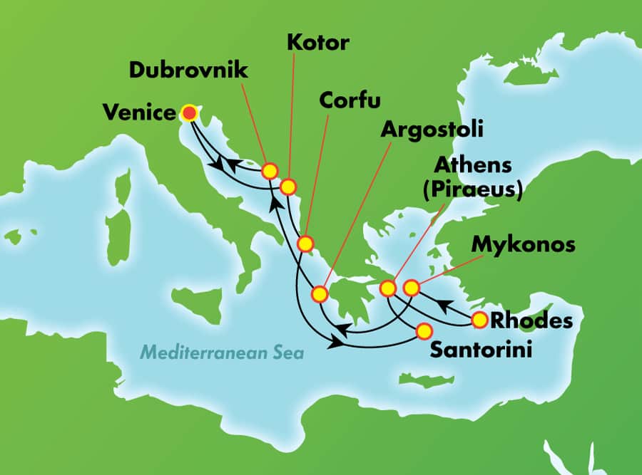 Islas griegas desde Venecia, 9 días Islas griegas desde Venecia, 9 días