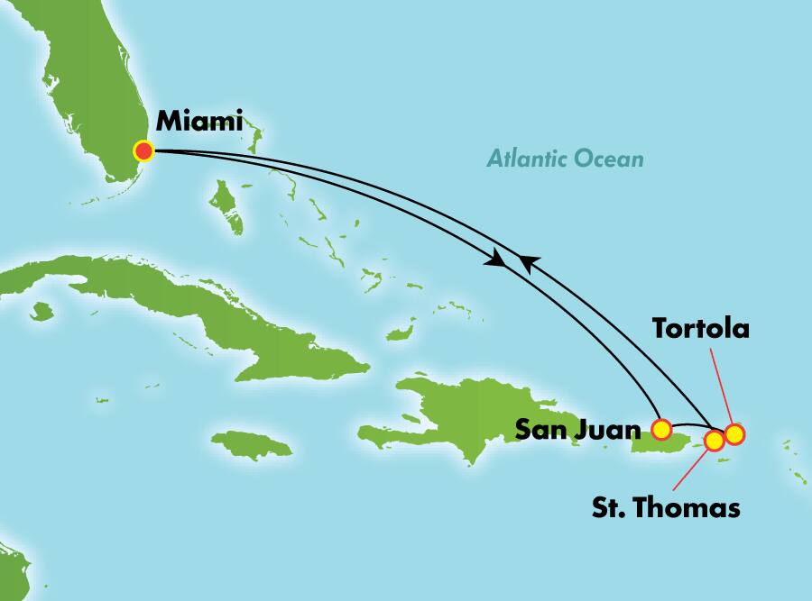 Caribe oriental desde Miami, 7 días Caribe oriental desde Miami, 7 días