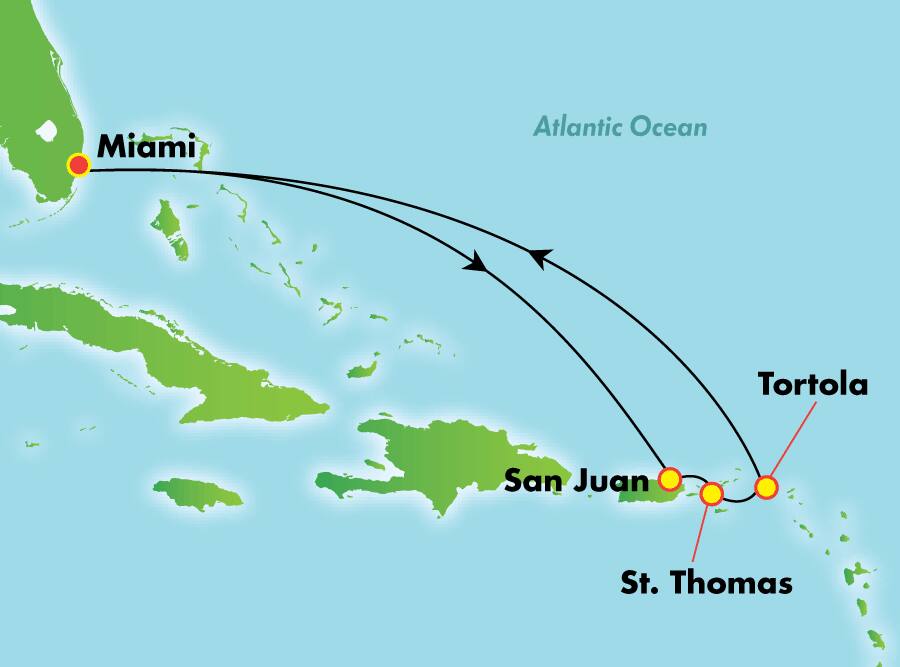 Caribe oriental desde Miami, 7 días Caribe oriental desde Miami, 7 días