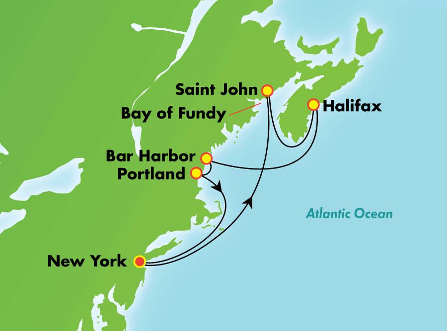 Canadá y Nueva Inglaterra desde Nueva York, 7 días Canadá y Nueva Inglaterra desde Nueva York, 7 días