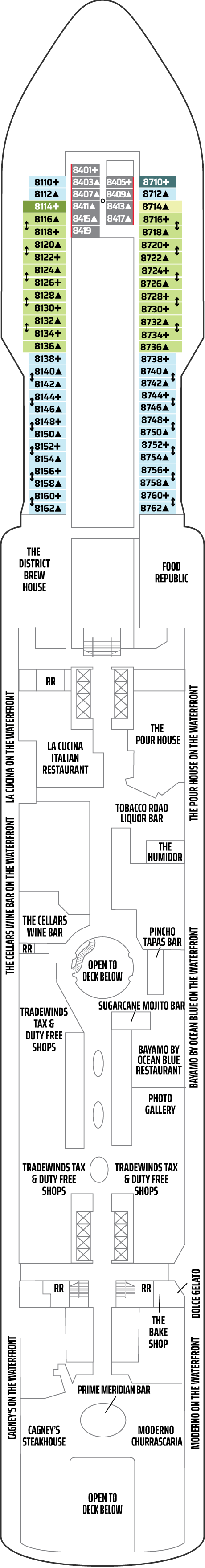 Plano de la cubierta