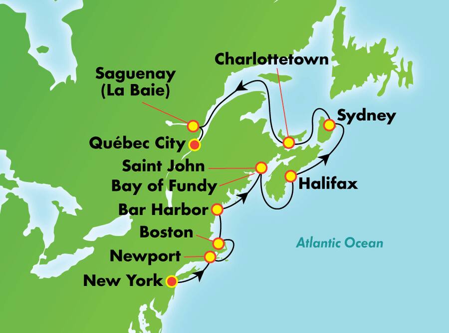 Canadá y Nueva Inglaterra desde Nueva York, 11 días Canadá y Nueva Inglaterra desde Nueva York, 11 días
