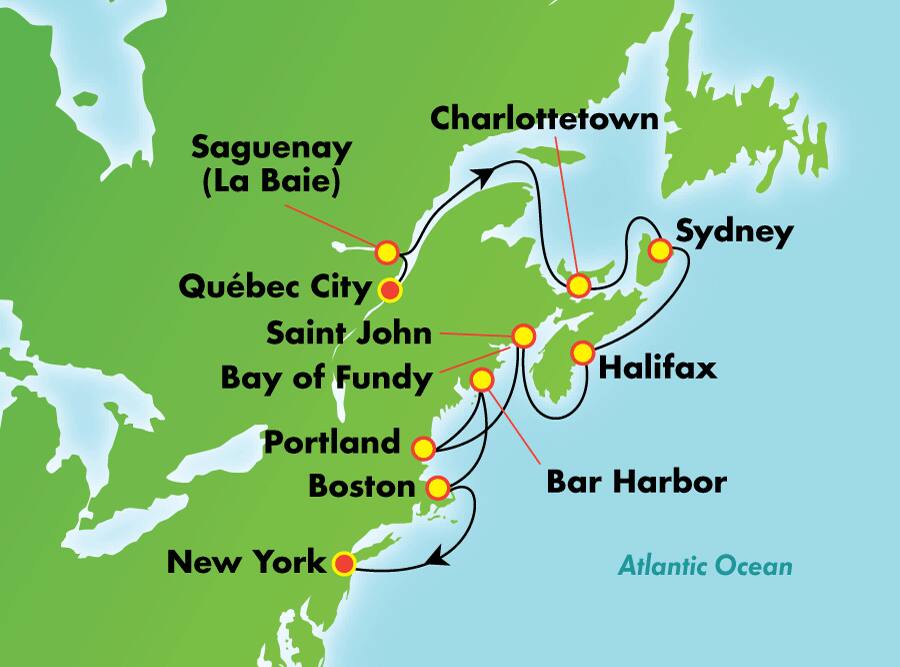 Canadá y Nueva Inglaterra desde Quebec, 12 días Canadá y Nueva Inglaterra desde Quebec, 12 días