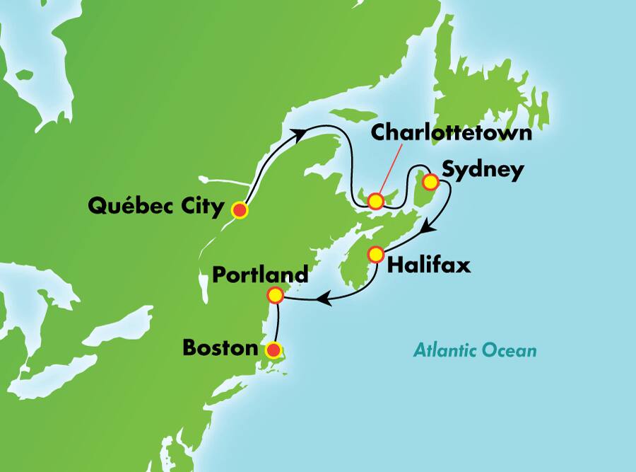 Canadá y Nueva Inglaterra desde Quebec, 7 días Canadá y Nueva Inglaterra desde Quebec, 7 días
