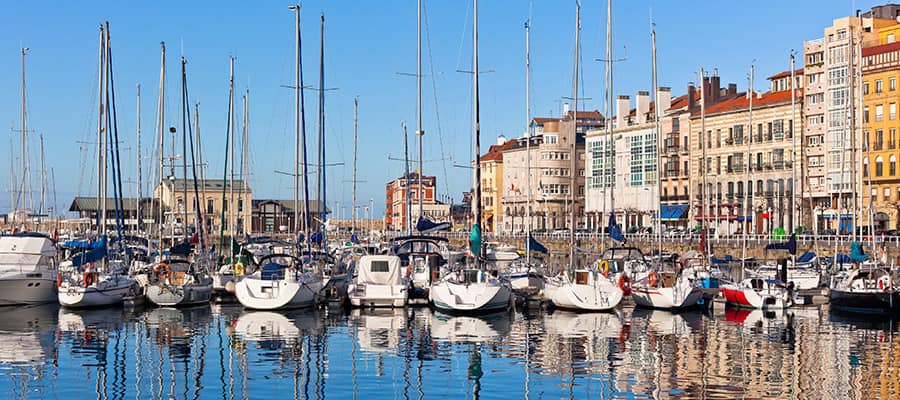 Puerto antiguo de Gijón en cruceros a Gijón