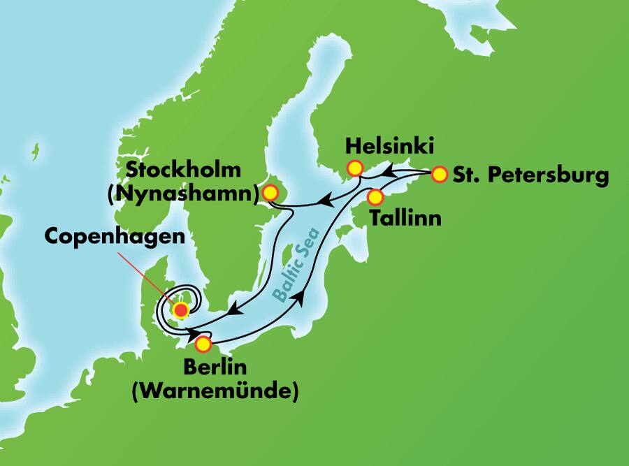 Escandinavia, Rusia y el Báltico desde Copenhague, 9 días Escandinavia, Rusia y el Báltico desde Copenhague, 9 días