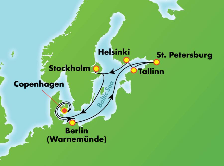 Escandinavia, Rusia y el Báltico desde Copenhague, 9 días Escandinavia, Rusia y el Báltico desde Copenhague, 9 días