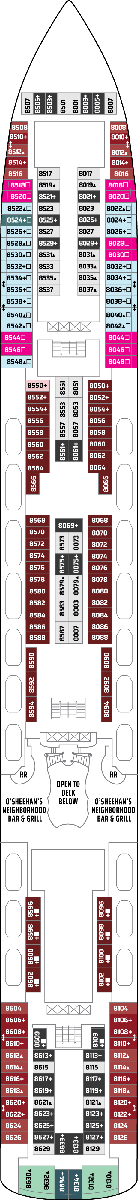 Plano de la cubierta