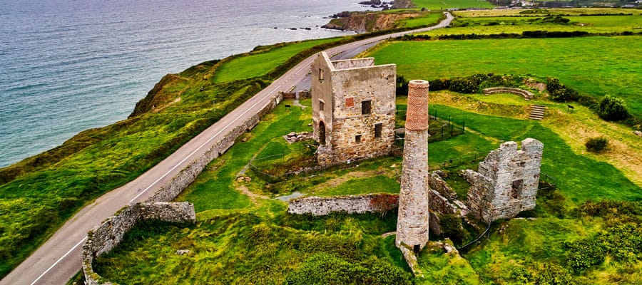 Visita las pintorescas ruinas de la mina de cobre en Tankardstown.