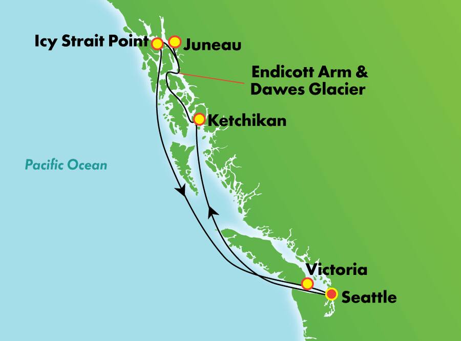 La pintoresca Alaska: Pasaje Interior desde Seattle, 7 días La pintoresca Alaska: Pasaje Interior desde Seattle, 7 días