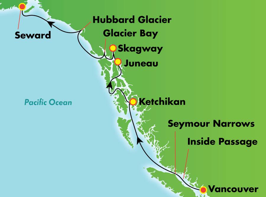Expreso Denali y Fairbanks, 11 días - Tour en crucero hacia el norte Expreso Denali y Fairbanks, 11 días - Tour en crucero hacia el norte