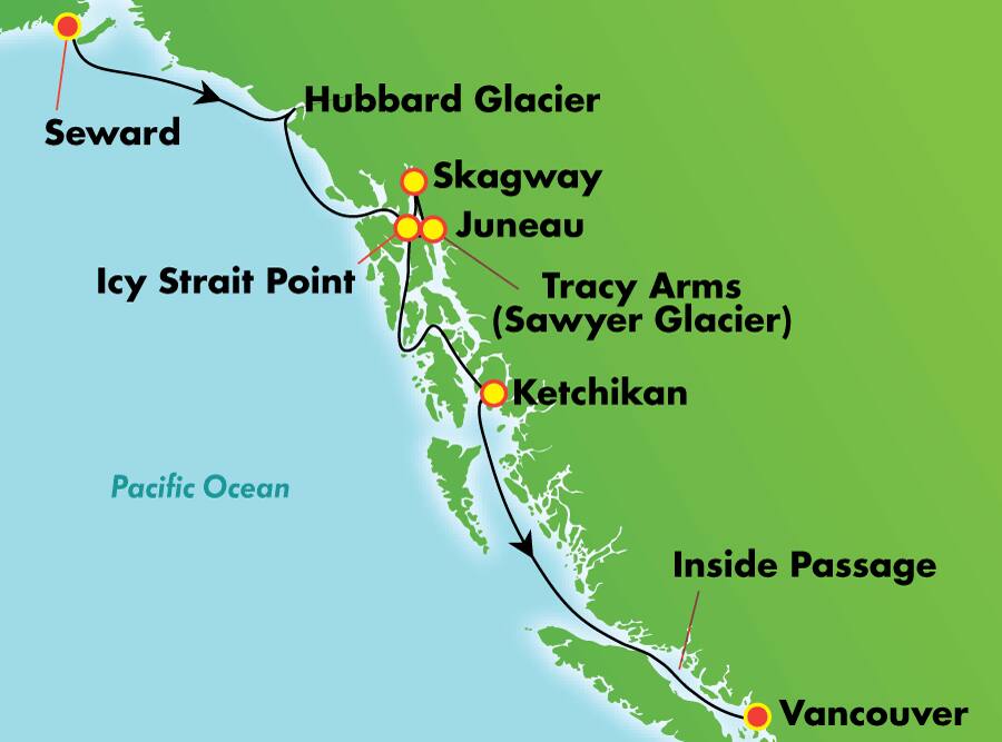 Expreso Denali y Fairbanks, 11 días - Tour en crucero hacia el sur Expreso Denali y Fairbanks, 11 días - Tour en crucero hacia el sur