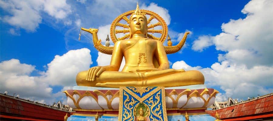 Gran estatua de Buda en tu crucero a Ko Samui