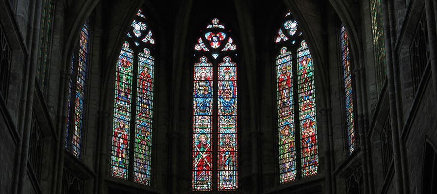 Hermosos vitrales en Burdeos