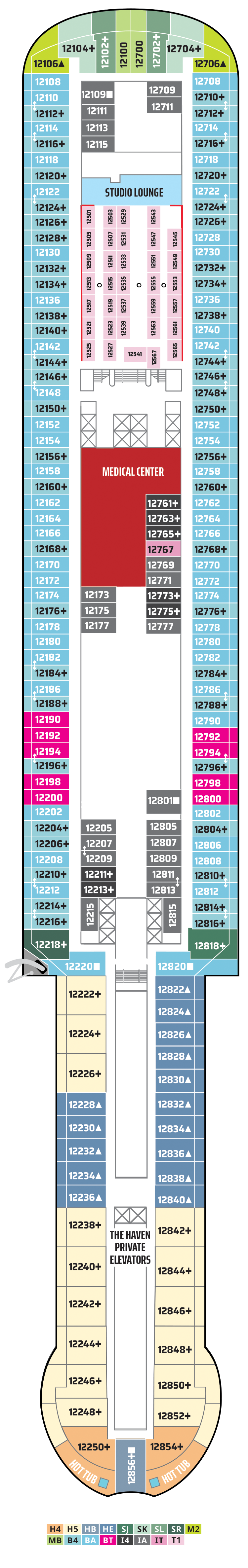 Plano de la cubierta 12