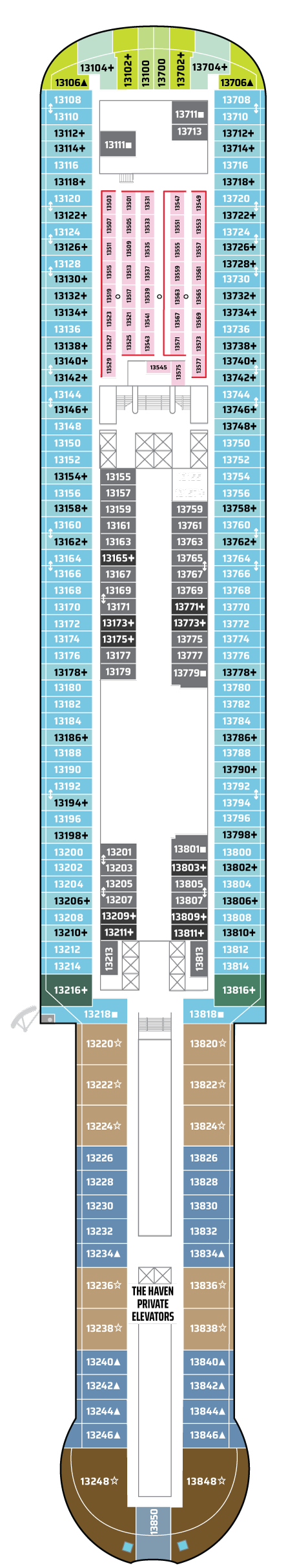 Plano de la cubierta 13