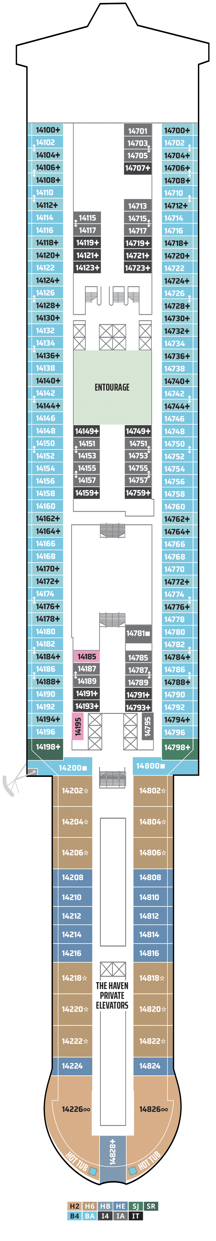 Plano de la cubierta 14