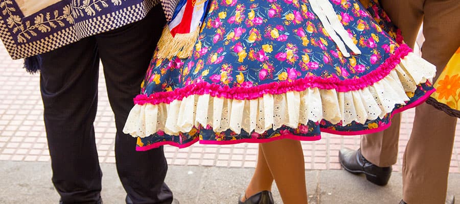 Vestido tradicional chileno