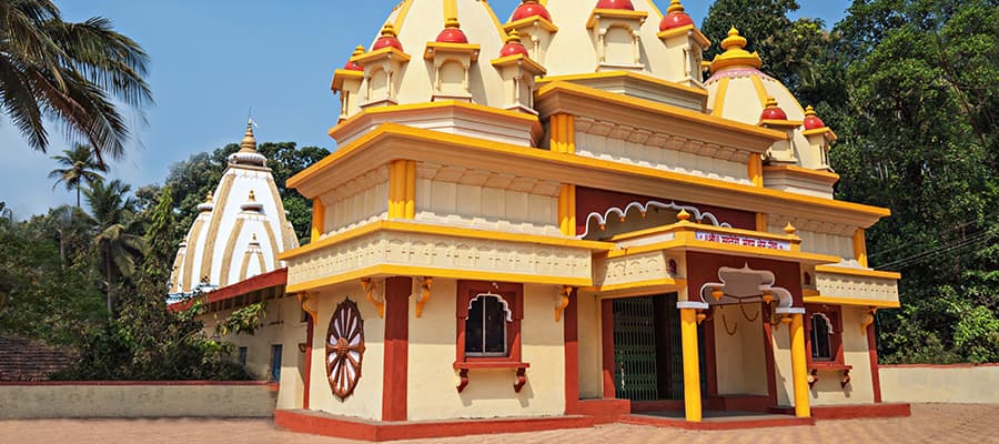 Templo hindú en Ponda en un crucero a Mormugao Goa