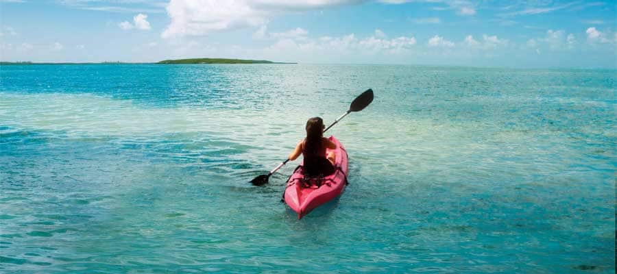 Kayak en tu crucero a las Bahamas