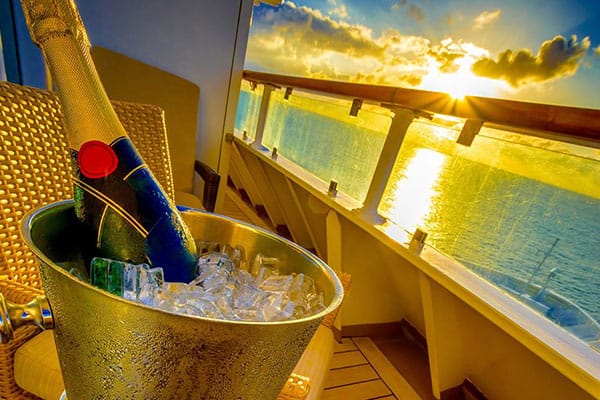 Champagne on your balcony