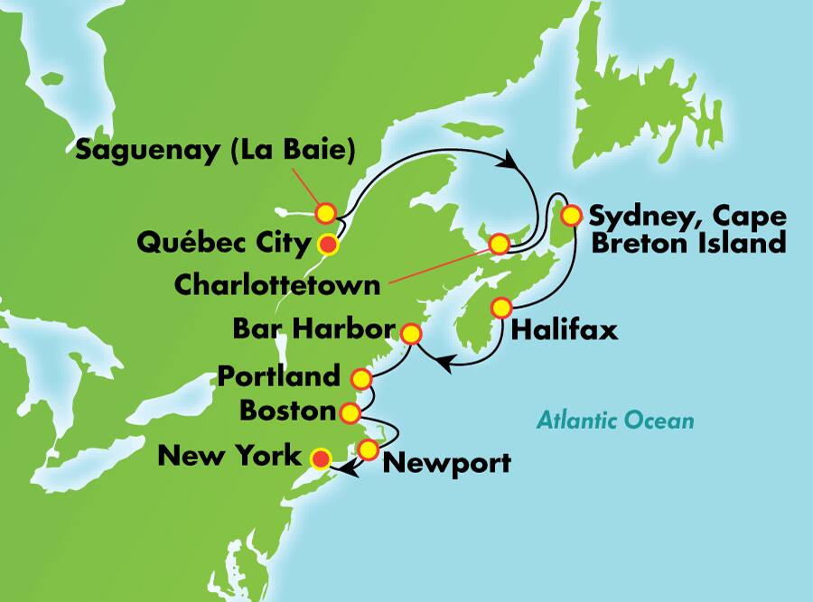 Canadá y Nueva Inglaterra desde Quebec, 10 días Canadá y Nueva Inglaterra desde Quebec, 10 días