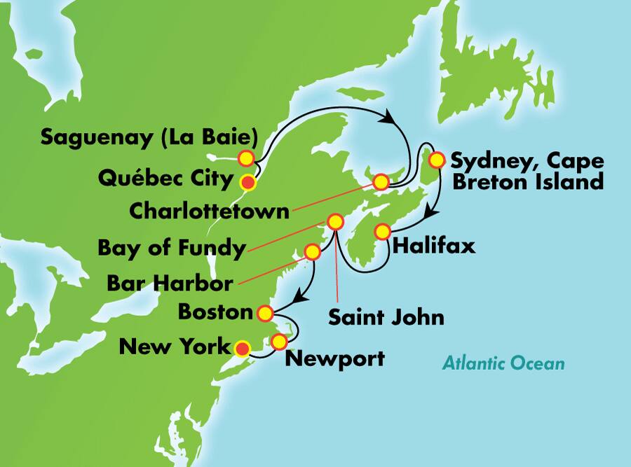 Canadá y Nueva Inglaterra desde Quebec, 10 días Canadá y Nueva Inglaterra desde Quebec, 10 días